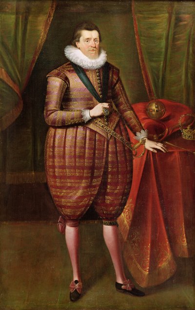 James VI of Scotland and I of England, c.1618 by Paul van Somer